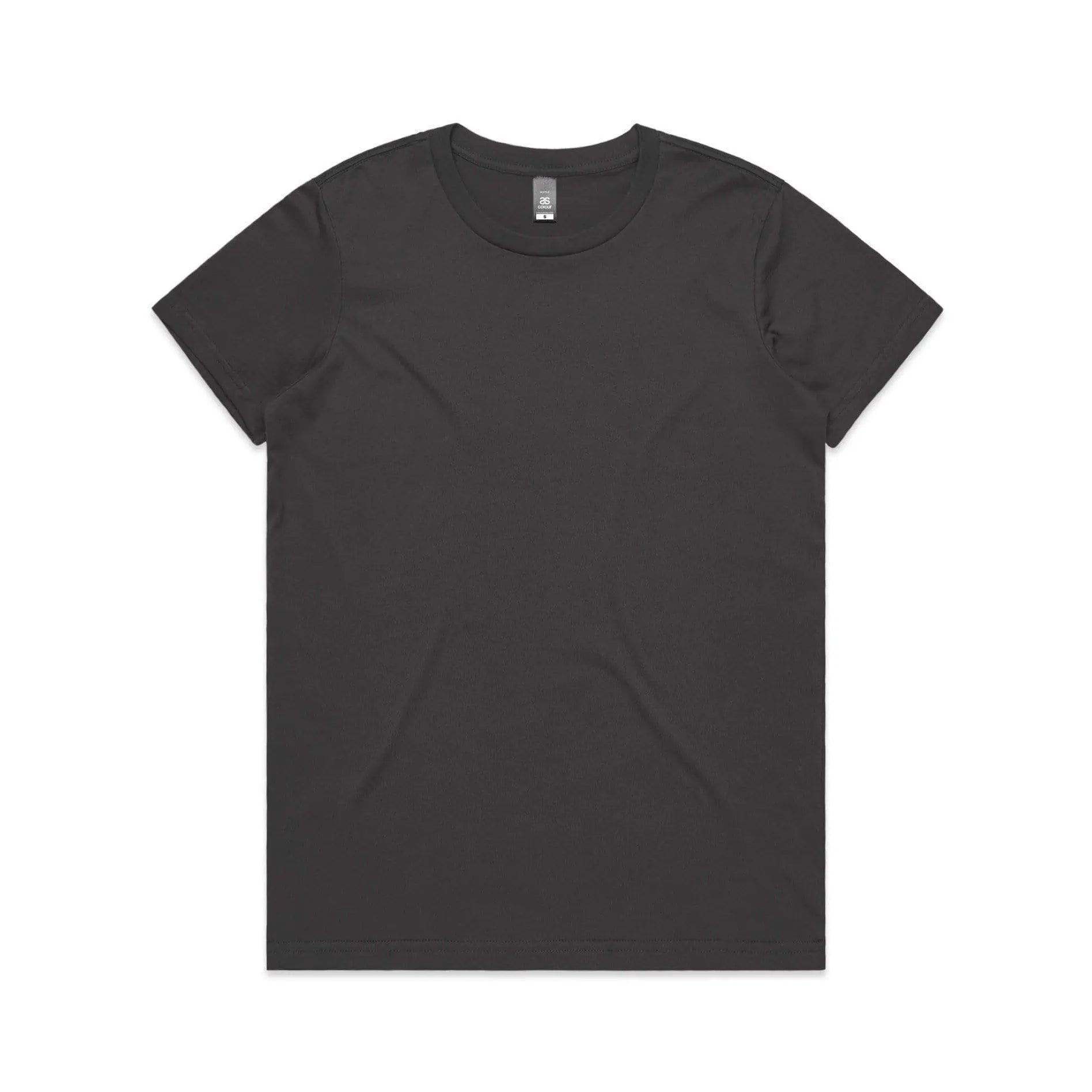 As Colour Women's maple tee 4001 Casual Wear As Colour CHARCOAL XSM
